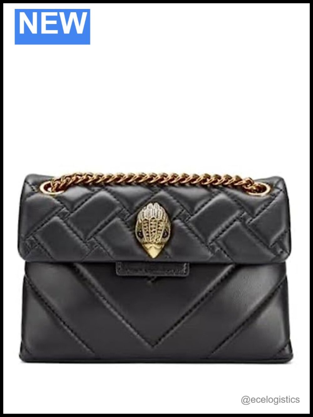 Quilted Leather Crossbody Bag Convertible Chain Strap Mini